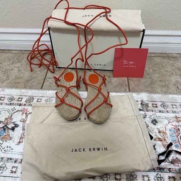 New Jack Erwin x Olivia Lopez espadrille sandals size 7 - Picture 2 of 9